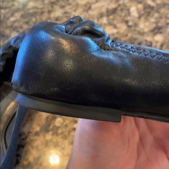 🖤 Tory Burch reva ballet flats black size 5.5 6 - Picture 10 of 16